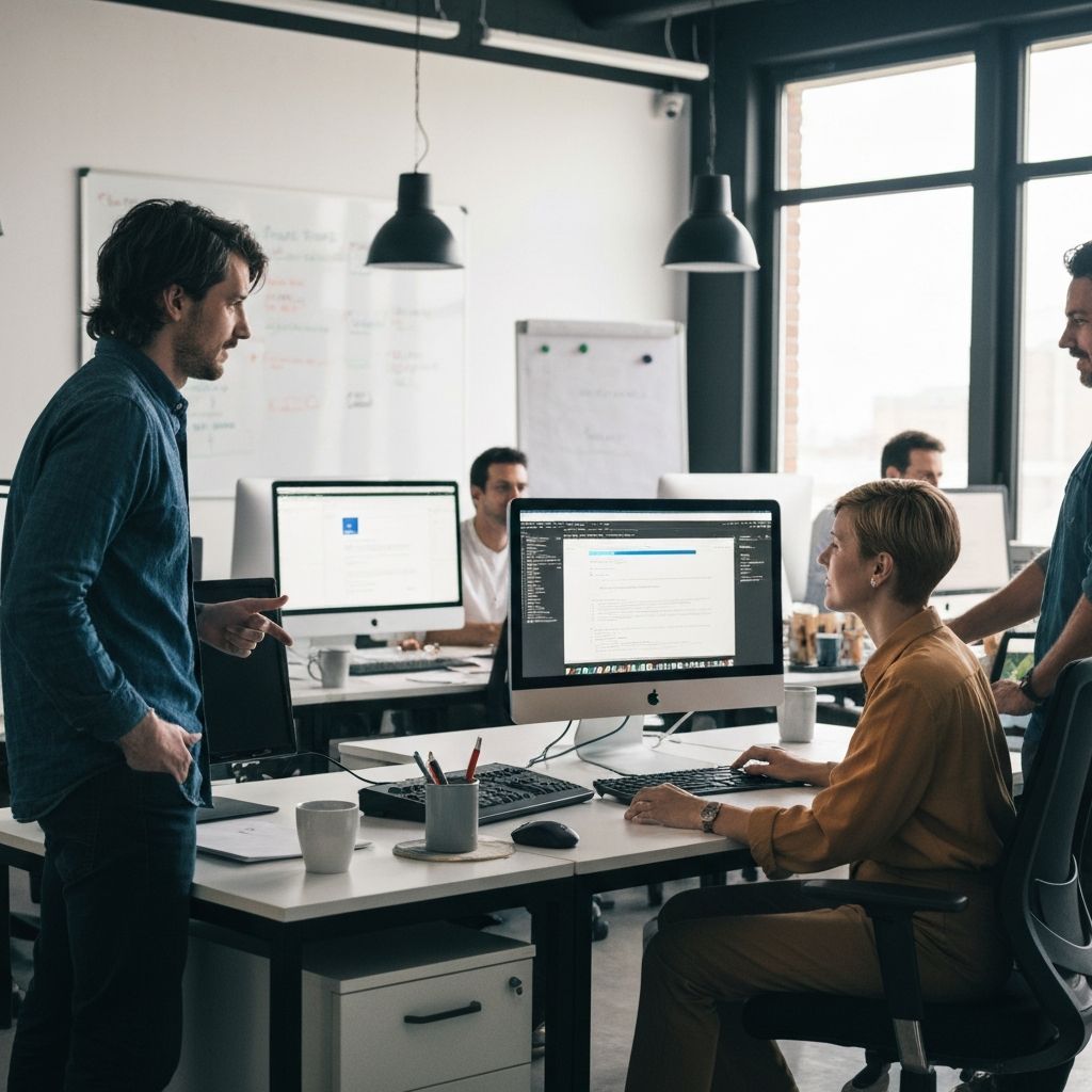 ARTIFICIUM team collaboration workspace showing developers working together